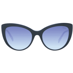 Pucci Sonnenbrille EP0191 5601B – Frontansicht mit Kunststoff Rahmen und Blau Gläsern