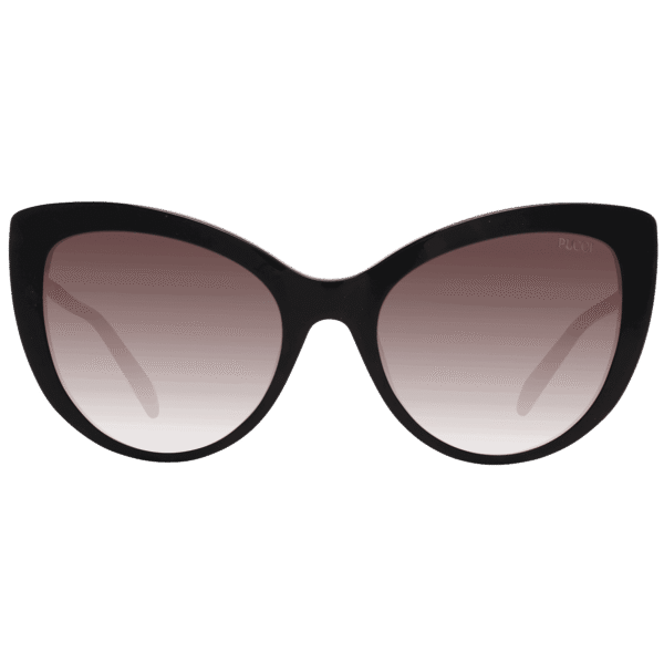 Pucci Sonnenbrille EP0191 5652F – Frontansicht mit Kunststoff Rahmen und Braun Gläsern