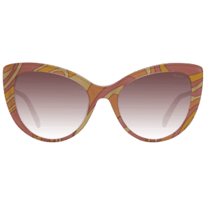 Pucci Sonnenbrille EP0191 5674F – Frontansicht mit Kunststoff Rahmen und Braun Gläsern