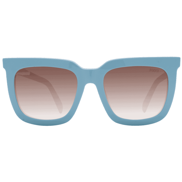 Pucci Sonnenbrille EP0201 5484F – Frontansicht mit Kunststoff Rahmen und Braun Gläsern