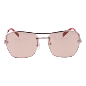 Pucci Sonnenbrille EP0225 5672U – Frontansicht mit Metall Rahmen und Rosa Gläsern