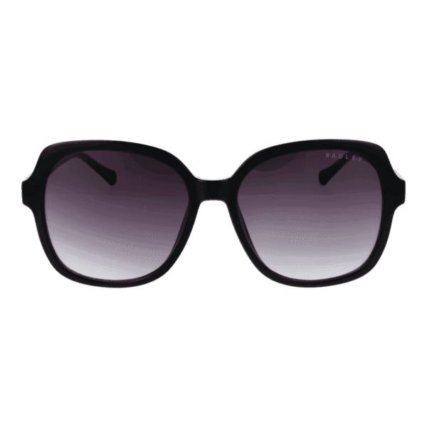 Radley Sonnenbrille RDS-6505 57104 – Frontansicht mit Polycarbonat Rahmen und Lila Gläsern
