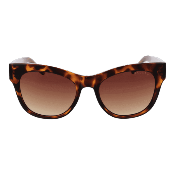 Radley Sonnenbrille RDS-6508 52102A – Frontansicht mit Polycarbonat Rahmen und Braun Gläsern
