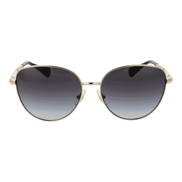 Ralph Sonnenbrille 0RA4144 5891168G – Frontansicht mit Metall Rahmen und Grau Gläsern