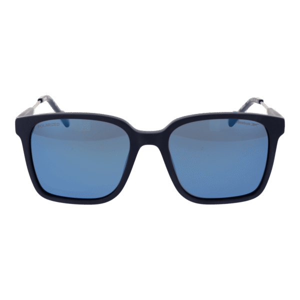 Reebok Sonnenbrille RBK5005 53677P – Frontansicht mit Kunststoff Rahmen und Grau Gläsern