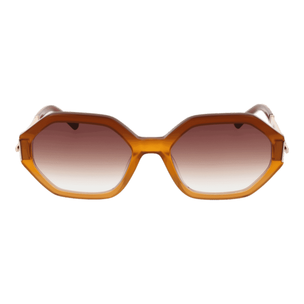 Sandro Sonnenbrille SD6046 55104 – Frontansicht mit Azetat Rahmen und Braun Gläsern