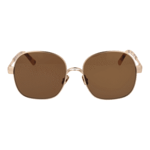 Sandro Sonnenbrille SD8022 56403 – Frontansicht mit Azetat Rahmen und Gold Gläsern