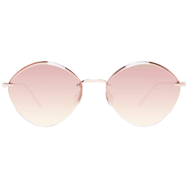 Scotch & Soda Sonnenbrille SS5012 53400 – Frontansicht mit Edelstahl Rahmen und Braun Gläsern