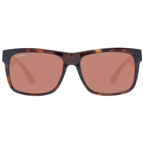 Serengeti Sonnenbrille 8371-AU 56 – Frontansicht mit Kunststoff Rahmen und Braun Gläsern