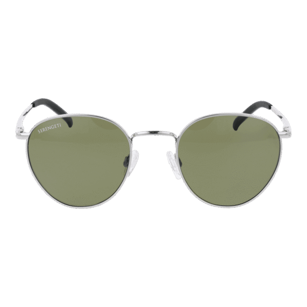 Serengeti Sonnenbrille 8927 Hamel – Frontansicht mit Metall Rahmen und Grün Gläsern