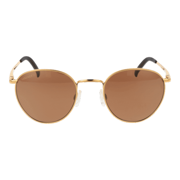 Serengeti Sonnenbrille 8929 Hamel – Frontansicht mit Metall Rahmen und Orange Gläsern