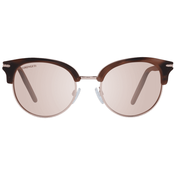 Serengeti Sonnenbrille 8941 50 – Frontansicht mit Azetat & Metall Rahmen und Braun Gläsern