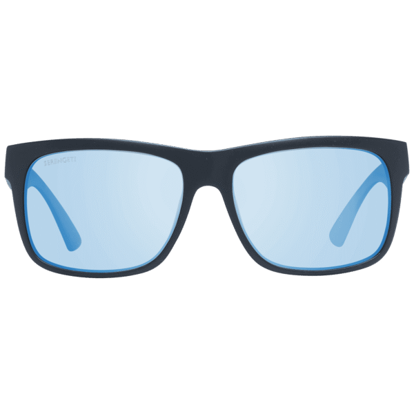 Serengeti Sonnenbrille 9044 56 – Frontansicht mit Kunststoff Rahmen und Blau Gläsern