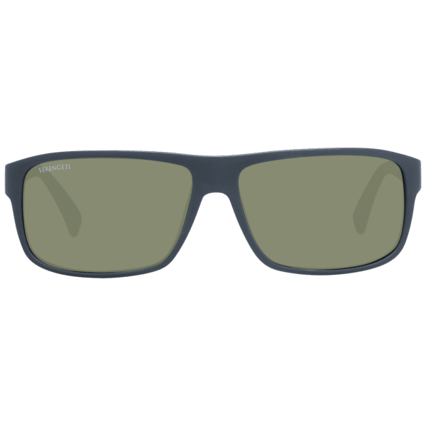 Serengeti Sonnenbrille 9056 61 – Frontansicht mit Kunststoff Rahmen und Grün Gläsern
