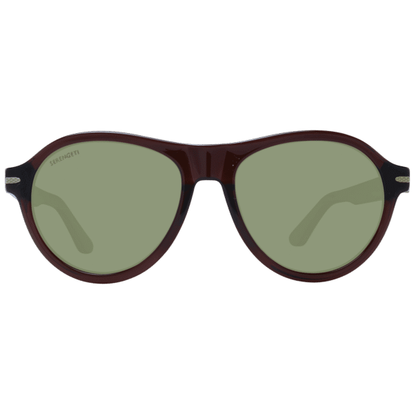 Serengeti Sonnenbrille SS527004 56 – Frontansicht mit Azetat Rahmen und Grün Gläsern