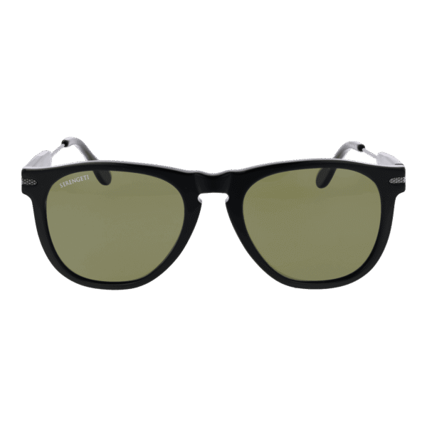 Serengeti Sonnenbrille SS530001 Amboy – Frontansicht mit Kunststoff Rahmen und Grün Gläsern