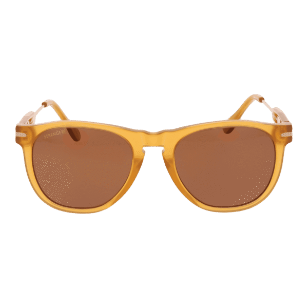 Serengeti Sonnenbrille SS530002 Amboy – Frontansicht mit Kunststoff Rahmen und Braun Gläsern