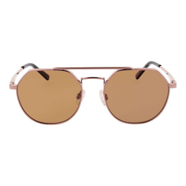 Serengeti Sonnenbrille SS533001 Shelby – Frontansicht mit Metall Rahmen und Braun Gläsern