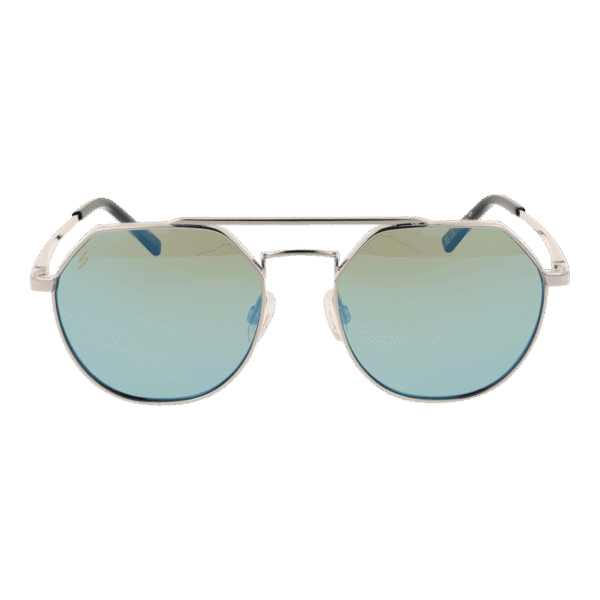 Serengeti Sonnenbrille SS533004 Shelby – Frontansicht mit Metall Rahmen und Blau Gläsern