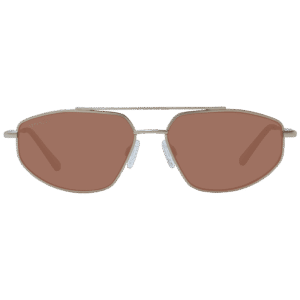 Serengeti Sonnenbrille SS539001 57 – Frontansicht mit Metall Rahmen und Orange Gläsern