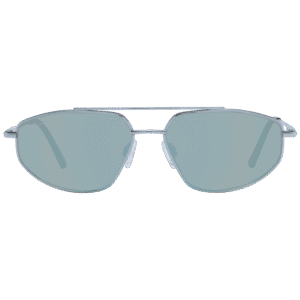 Serengeti Sonnenbrille SS539002 57 – Frontansicht mit Metall Rahmen und Grün Gläsern