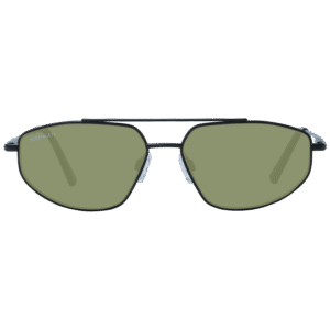 Serengeti Sonnenbrille SS539003 57 – Frontansicht mit Metall Rahmen und Grün Gläsern