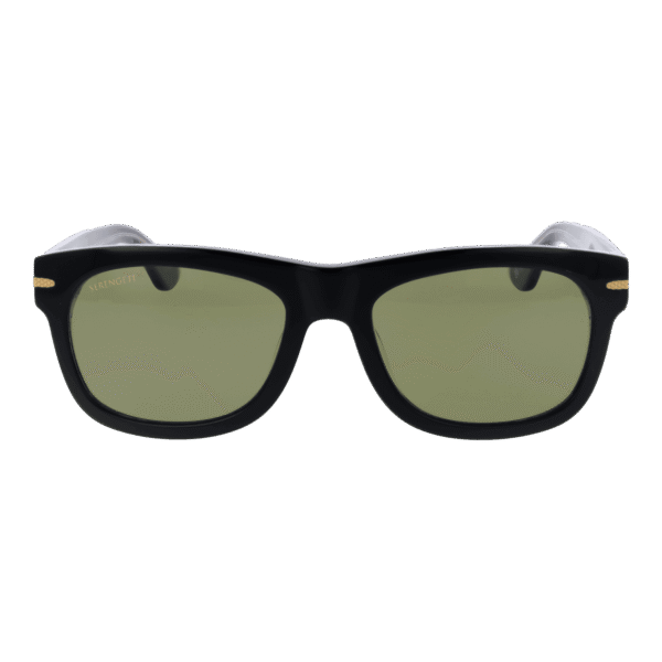 Serengeti Sonnenbrille SS549004 Foyt – Frontansicht mit Azetat Rahmen und Grün Gläsern