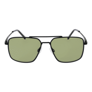 Serengeti Sonnenbrille SS554002 – Frontansicht mit Metall Rahmen und Grün Gläsern