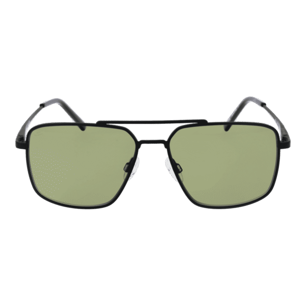 Serengeti Sonnenbrille SS554002 – Frontansicht mit Metall Rahmen und Grün Gläsern