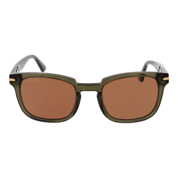 Serengeti Sonnenbrille SS575004 Ethan – Frontansicht mit Azetat Rahmen und Braun Gläsern