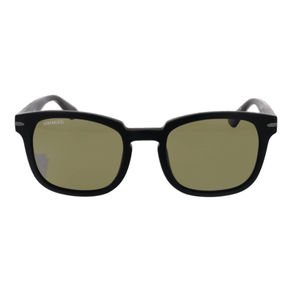 Serengeti Sonnenbrille SS575007 Ethan – Frontansicht mit Azetat Rahmen und Grün Gläsern