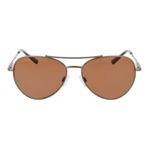 Serengeti Sonnenbrille SS599004 Pete – Frontansicht mit Metall Rahmen und Braun Gläsern