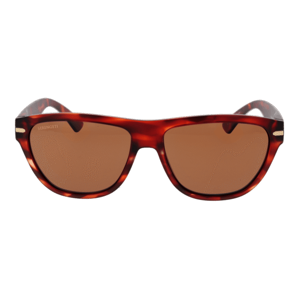 Serengeti Sonnenbrille SS601002 Pancho – Frontansicht mit Eco-Nylon Rahmen und Braun Gläsern