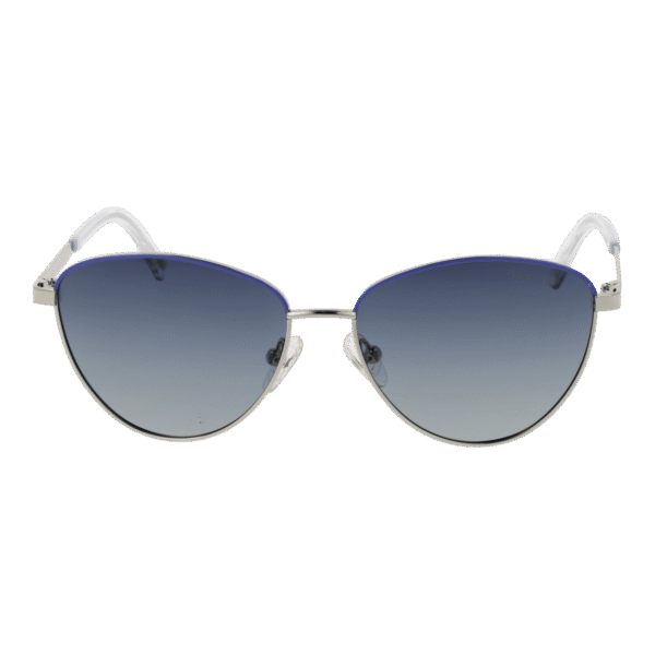 Skechers Sonnenbrille SE00023 5310D – Frontansicht mit Metall Rahmen und Grau Gläsern