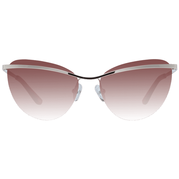 Skechers Sonnenbrille SE6105 5732F – Frontansicht mit Metall Rahmen und Braun Gläsern