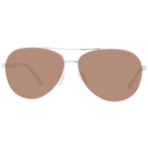 Skechers Sonnenbrille SE6122 6428H – Frontansicht mit Metall Rahmen und Braun Gläsern