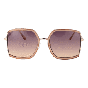 Skechers Sonnenbrille SE6224 5857B – Frontansicht mit Metall Rahmen und Grau Gläsern