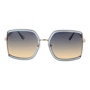 Skechers Sonnenbrille SE6224 5884W – Frontansicht mit Metall Rahmen und Lila Gläsern