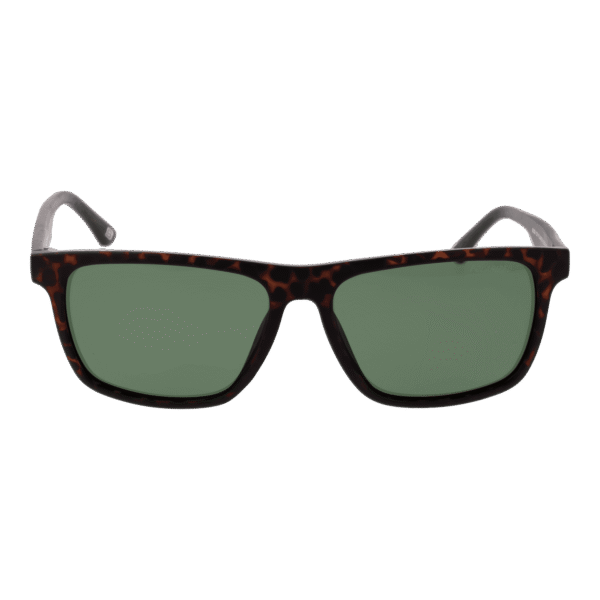 Skechers Sonnenbrille SE6268 5653R – Frontansicht mit Edelstahl Rahmen und Grün Gläsern