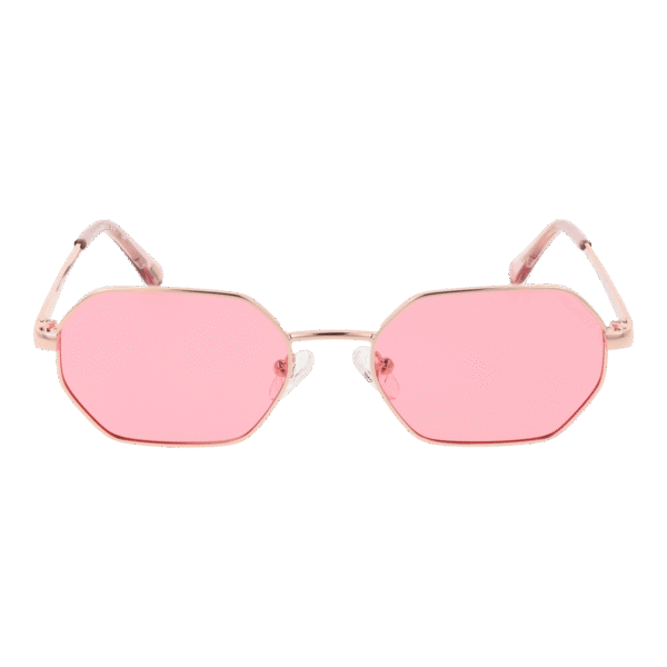 Skechers Sonnenbrille SE6273 5228H – Frontansicht mit Metall Rahmen und Rosa Gläsern