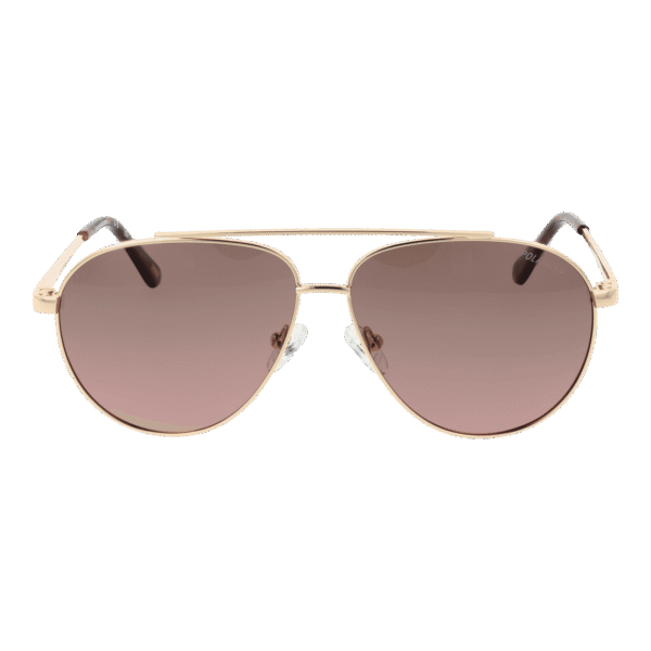 Skechers Sonnenbrille SE6276 5832H – Frontansicht mit Metall Rahmen und Braun Gläsern