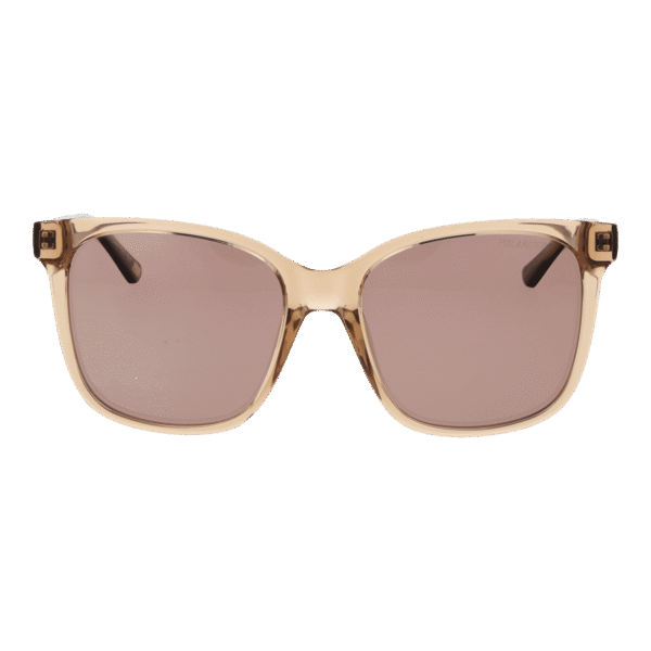 Skechers Sonnenbrille SE6295 5445H – Frontansicht mit Edelstahl Rahmen und Braun Gläsern