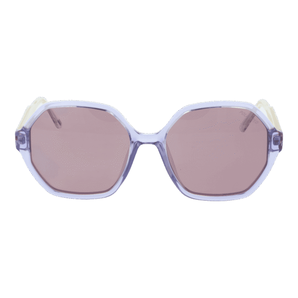 Skechers Sonnenbrille SE6358 5778D – Frontansicht mit Edelstahl Rahmen und Lila Gläsern