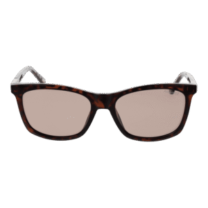 Skechers Sonnenbrille SE6360 5452H – Frontansicht mit Edelstahl Rahmen und Braun Gläsern