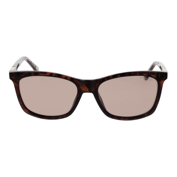 Skechers Sonnenbrille SE6360 5452H – Frontansicht mit Edelstahl Rahmen und Braun Gläsern