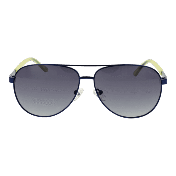 Skechers Sonnenbrille SE6365 6291D – Frontansicht mit Metall Rahmen und Blau Gläsern