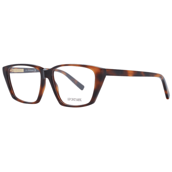 Sportmax Brille SM5022 55052 – 45° Seitenansicht Sportmax )} Brille SM5022 55052 in Braun