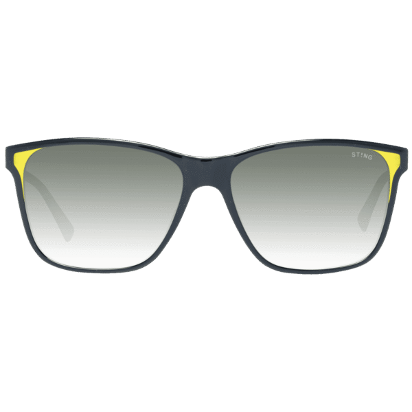 Sting Sonnenbrille SST133 570B29 – Frontansicht mit Kunststoff Rahmen und Grau Gläsern