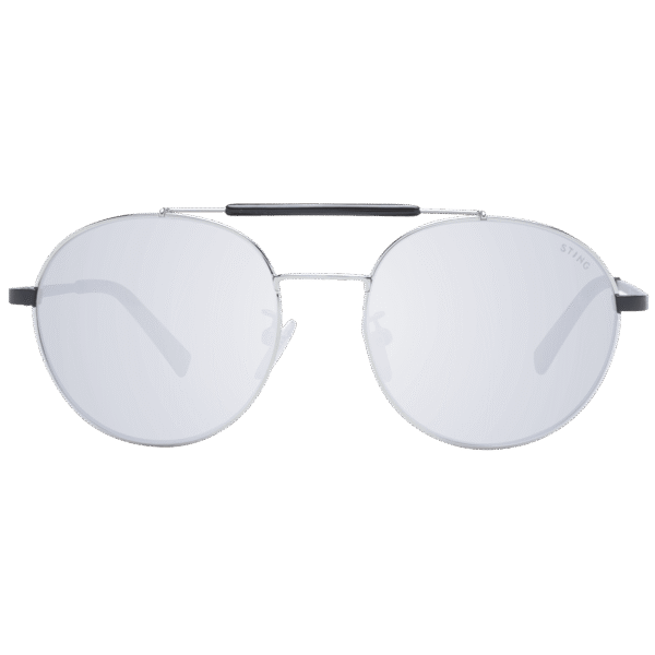Sting Sonnenbrille SST305 53K07X – Frontansicht mit Metall Rahmen und Grau Gläsern