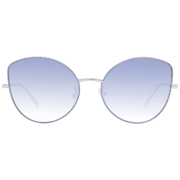 Sting Sonnenbrille SST313 560E66 – Frontansicht mit Metall Rahmen und Lila Gläsern